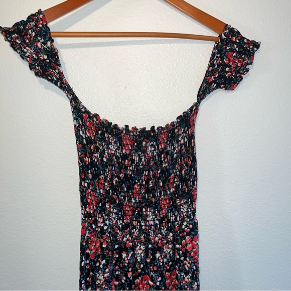Lulu’s View from the Meadow black floral off the shoulder dress - Picture 6 of 6